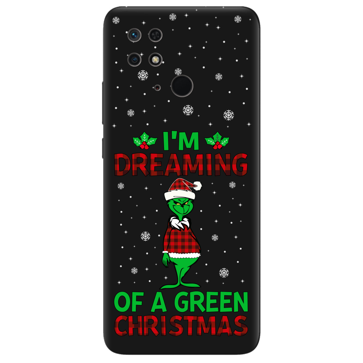 Чехол для Xiaomi Redmi 10C черный матовый soft touch I'm dreaming - фото 1